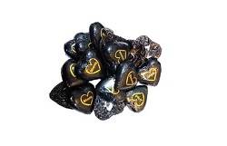 شونیز شکلات قلب مشکی تلخ85%فله